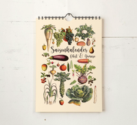 Dieser Kalender zeigt dir verschiedene saisonale und regionale Obst, Gemüse, Salat und Obst Sorten und wann diese verfügbar sind.