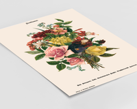 Holen Sie sich zeitlose Eleganz in Ihr Zuhause! Dieses hochwertige Vintage-Poster mit filigranen Blumen-Illustrationen ist das perfekte Highlight für Ihre Küchenwand oder das Esszimmer.
