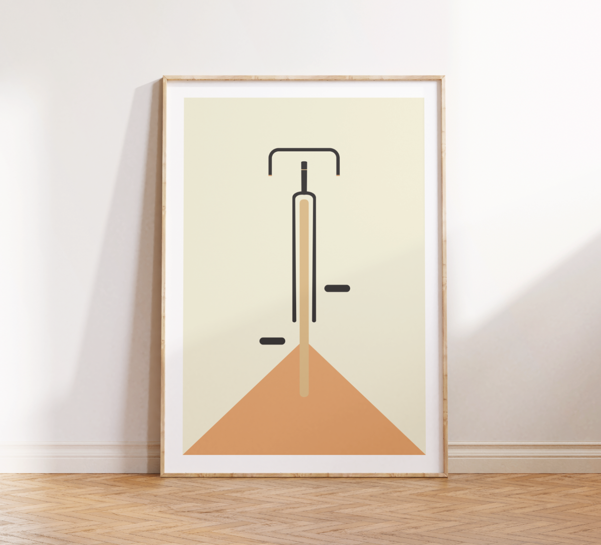Bauhaus Poster – Mid Century Modern 🚴✨ Minimalistisches Fahrrad Poster im Bauhaus-Stil.