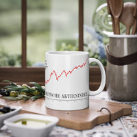 Die Tasse mit Börsenthema zeigt den historischen Chart des Deutschen Aktien Indexes seit dem Jahr 1959. Die perfekte Tasse für deinen Büroalltag.