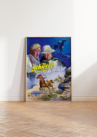 Bei dem Poster handelt es sich um den Nachdruck eines Filmplakates aus DDR zum Film " Schüsse an der Grenze".