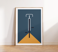 Bauhaus Poster – Mid Century Modern 🚴✨ Minimalistisches Fahrrad Poster im Bauhaus-Stil.