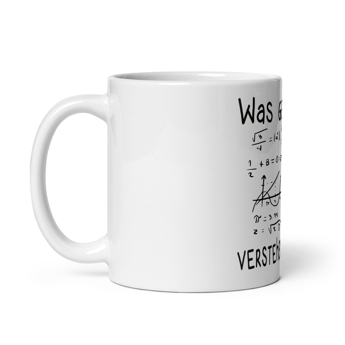 Diese lustige Lehrer Tasse mit Matheformeln darf in keinem Lehrerzimmer fehlen. Ideal als Geschenk für alle Mathelehrer.