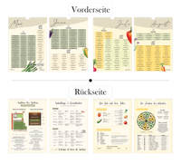 Ein hochwertiger Gartenkalender, der jeden Monat die Aussaat- und Erntezeiten übersichtlich darstellt. 