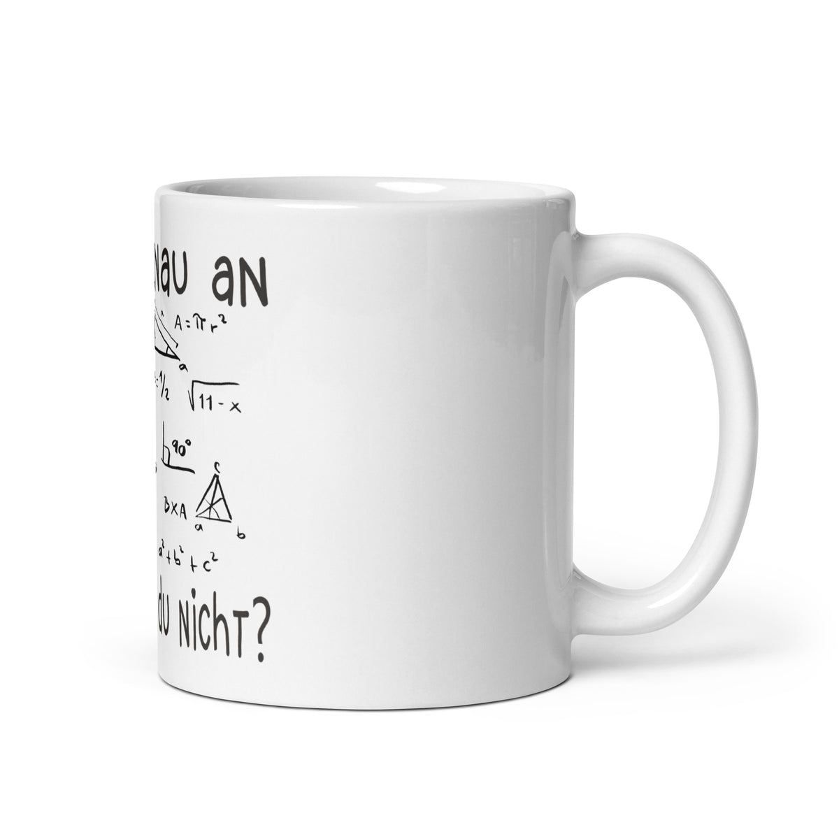 Diese lustige Lehrer Tasse mit Matheformeln darf in keinem Lehrerzimmer fehlen. Ideal als Geschenk für alle Mathelehrer.