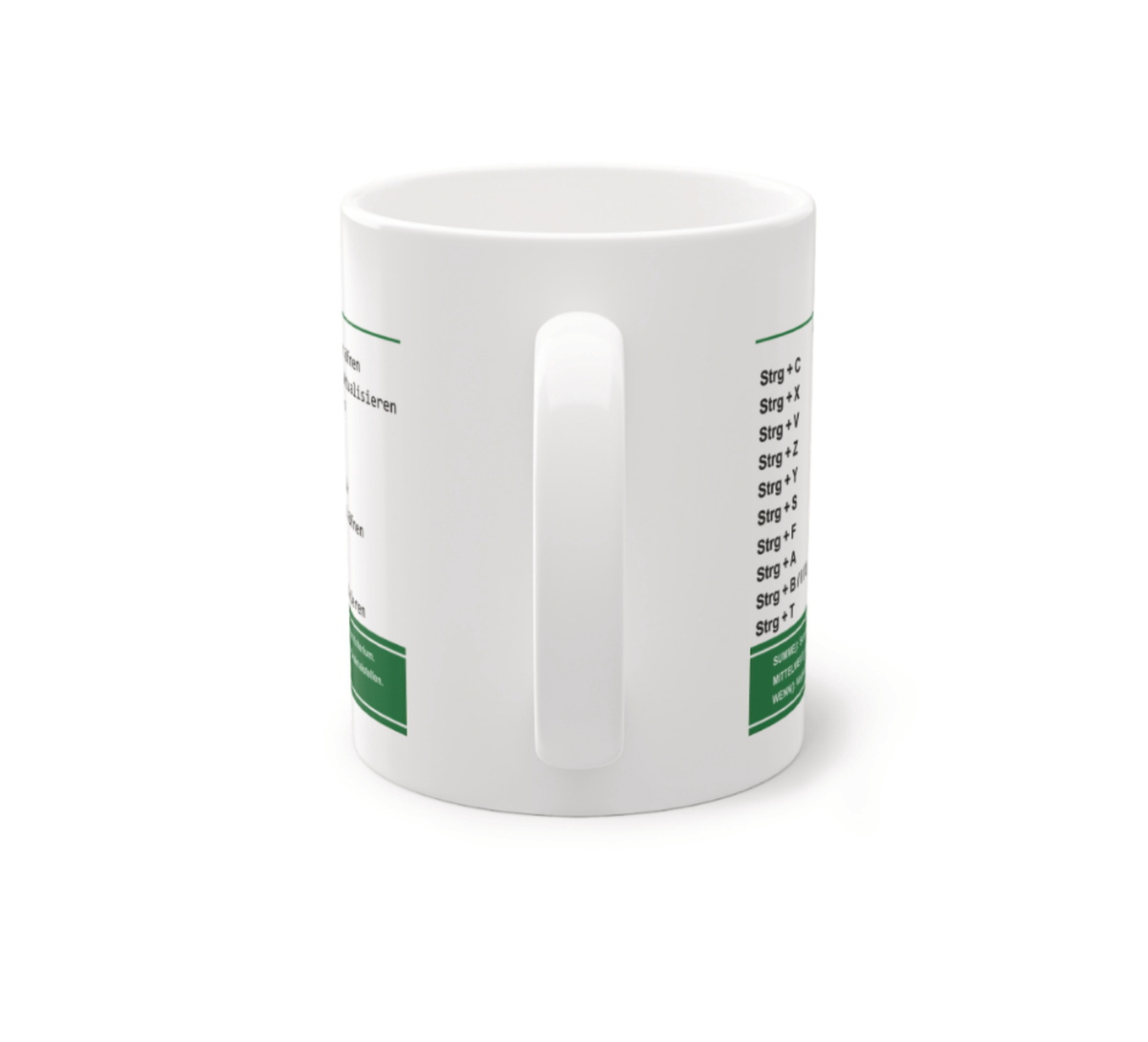 Diese Tasse ist das ideale Geschenk für Büro-Kollegen, die Excel-Shortcuts genauso lieben wie ihren Kaffee.