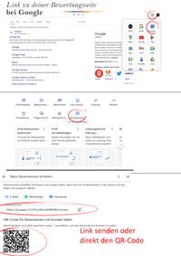 Google Bewertung QR-Code Aufsteller | Bewertungskarte personalisierbar Holz 12x8 cm