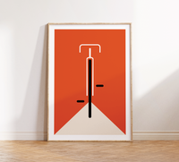 Bauhaus Poster – Mid Century Modern 🚴✨ Minimalistisches Fahrrad Poster im Bauhaus-Stil.
