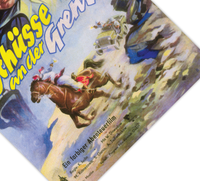 Bei dem Poster handelt es sich um den Nachdruck eines Filmplakates aus DDR zum Film " Schüsse an der Grenze".