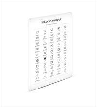Metall Schild mit Waschsymbolen im A3-Format– ideal für Waschküche oder Badezimmer. Lichtbeständiger UV-Direktdruck - 4/0-farbig bedruckbar. Mit kleinen Vorbohrungen zum Befestigen.