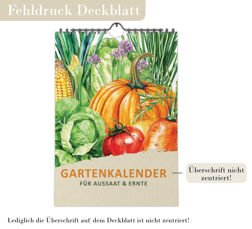 Saisonkalender für Aussaat und Ernte | Kalender Gemüse A4