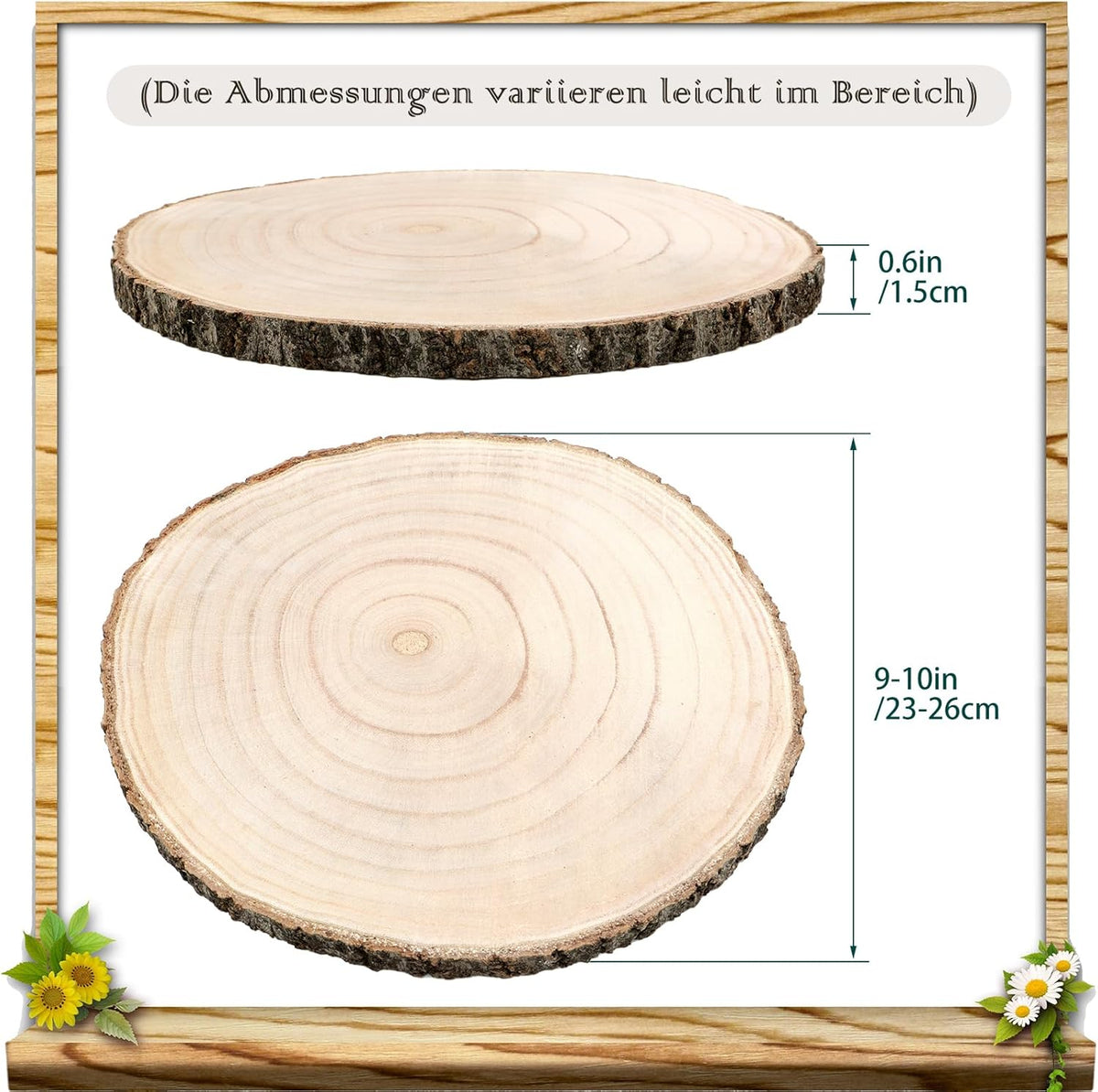 Holzscheibe Vintage Pilze Deko, Holzring Essbare Pilze, Wanddeko Küche, Pilzsammler Geschenk, Botanik Illustration, Waldviertel Landhaus