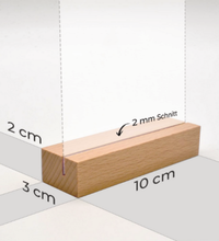 Google Bewertung QR-Code Aufsteller | Bewertungskarte personalisierbar Acryl transparent 15x10 cm