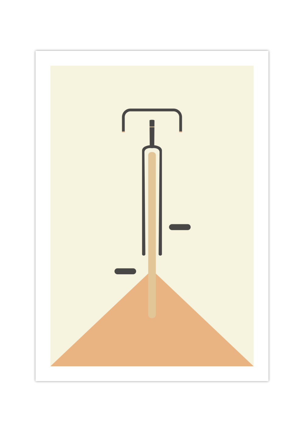 Bauhaus Poster – Mid Century Modern 🚴✨ Minimalistisches Fahrrad Poster im Bauhaus-Stil.