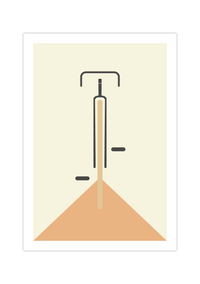 Bauhaus Poster – Mid Century Modern 🚴✨ Minimalistisches Fahrrad Poster im Bauhaus-Stil.