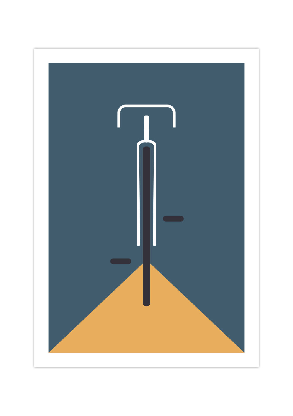 Bauhaus Poster – Mid Century Modern 🚴✨ Minimalistisches Fahrrad Poster im Bauhaus-Stil.