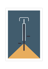 Bauhaus Poster – Mid Century Modern 🚴✨ Minimalistisches Fahrrad Poster im Bauhaus-Stil.