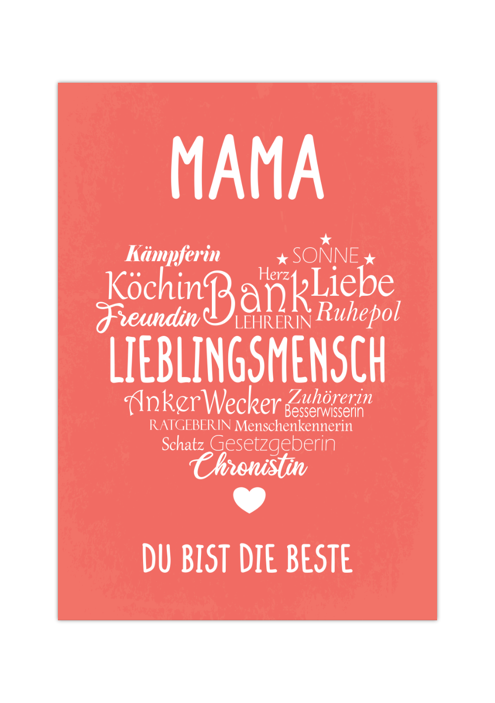 Dieses Poster eignet sich ideal als Geschenk für deine Mama zum Muttertag, Weihnachten, Geburtstag oder um einfach mal Danke zu sagen. 