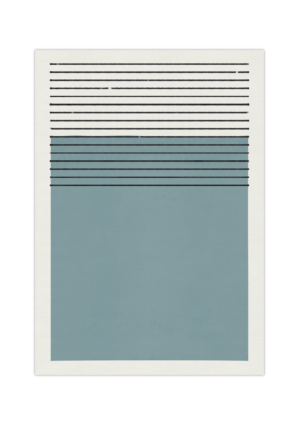 Dieses Poster zeigt dir eine moderne, geometrische Darstellung in blau oder gelb. 