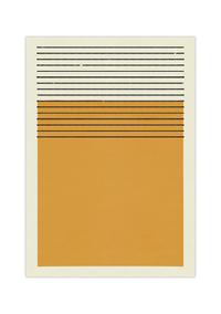 Dieses Poster zeigt dir eine moderne, geometrische Darstellung in blau oder gelb. 