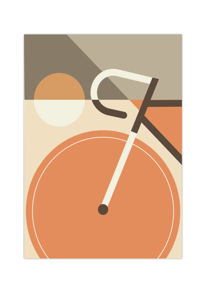 Bauhaus Poster – Mid Century Modern 🚲✨ Minimalistisches Fahrrad Poster im Bauhaus-Stil, erhältlich in verschiedenen Farben. Fineart Druck auf 200 g/m² Premium-Papier – stilvolle Wall Art!