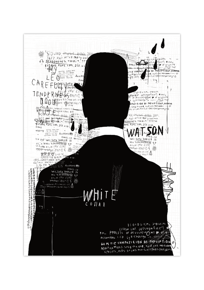 Cooles Graffiti Poster. Hol dir dieses Street Art/ Urban Art Bild in Schwarz/Weiß.
