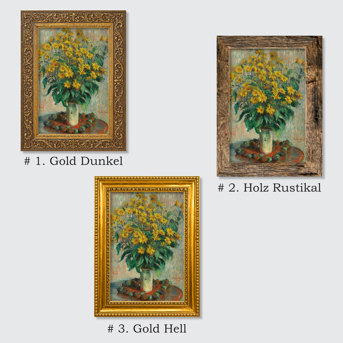 Holz Kühlschrankmagnet Vincent van Gogh Gerahmt | Kunst Magnet 8x6 cm 3D Rahmen | Geschenk Kunstliebhaber Postimpressionismus