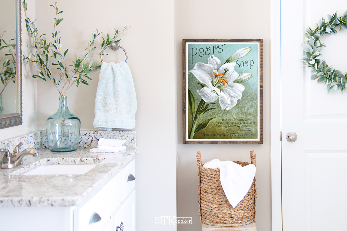 Vintage Badezimmer Poster | Werbung Seife