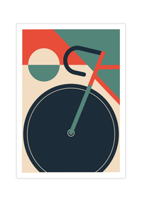 Bauhaus Poster – Mid Century Modern 🚲✨ Minimalistisches Fahrrad Poster im Bauhaus-Stil, erhältlich in verschiedenen Farben. Fineart Druck auf 200 g/m² Premium-Papier – stilvolle Wall Art!