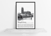 Dieses Poster zeigt dir eine Ansicht vom Magdeburger Dom.