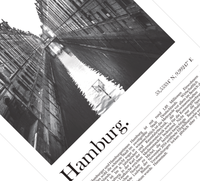 Die Poster zeigen die Hamburger Speicherstadt oder den Hamburger Kiez.