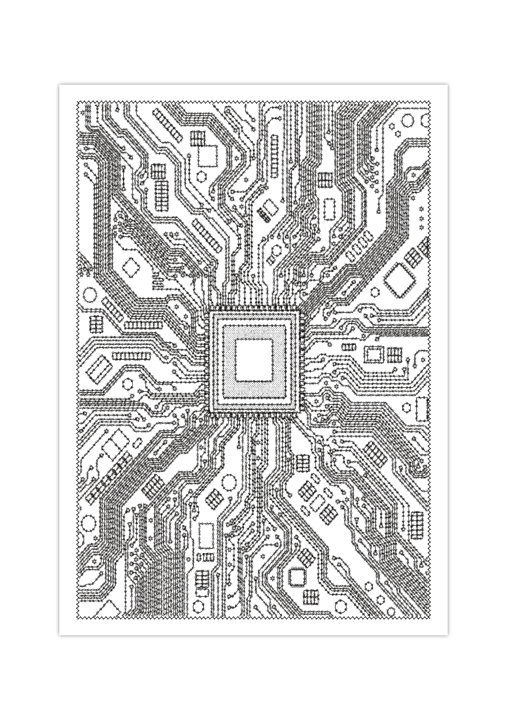 Dieses Poster zeigt dir eine weiße CPU eines Computers im coolen Design. Diese Bild ist die perfekte Dekoration für das Büro oder Arbeitszimmer eines Softwareentwicklers oder Programmierers. 