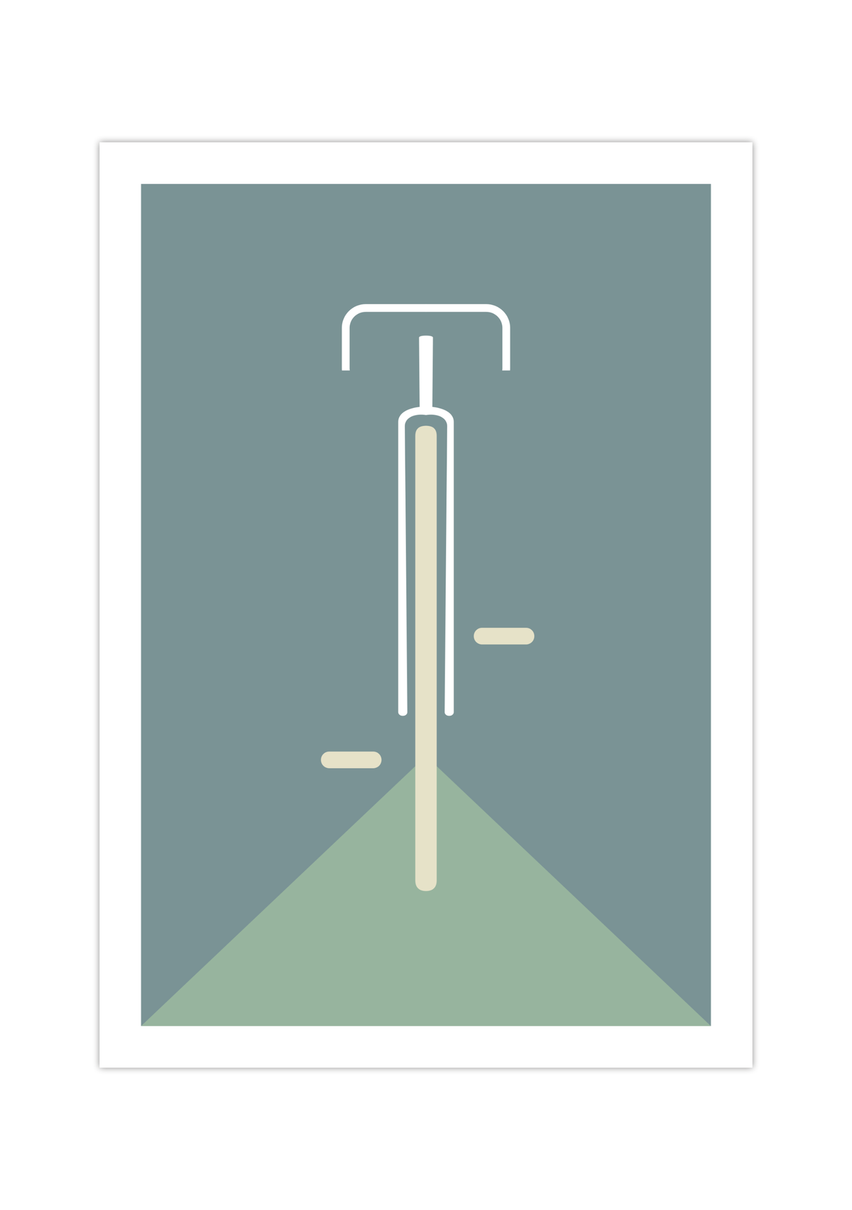 Bauhaus Poster – Mid Century Modern 🚴✨ Minimalistisches Fahrrad Poster im Bauhaus-Stil.