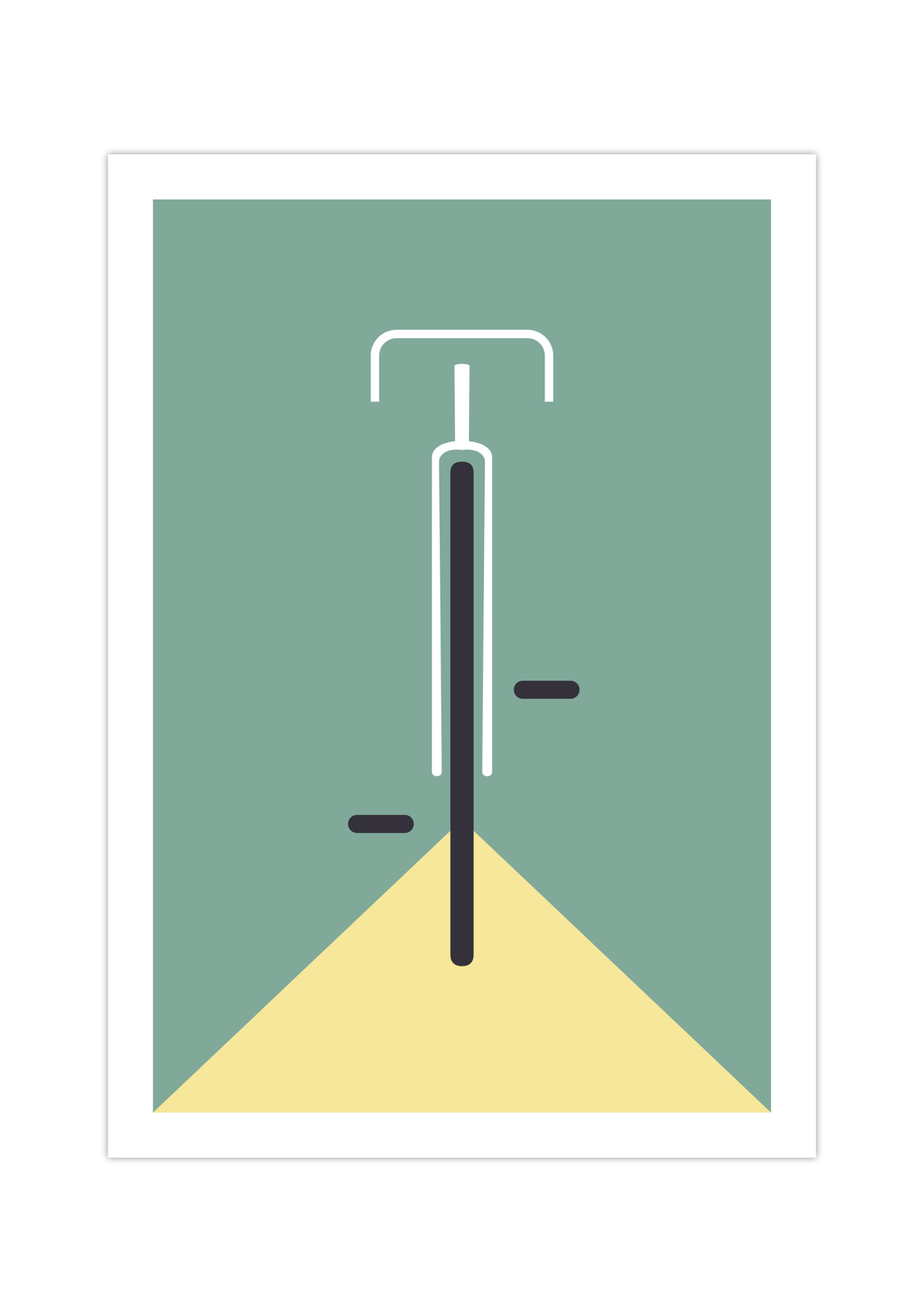 Bauhaus Poster – Mid Century Modern 🚴✨ Minimalistisches Fahrrad Poster im Bauhaus-Stil.