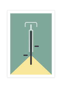 Bauhaus Poster – Mid Century Modern 🚴✨ Minimalistisches Fahrrad Poster im Bauhaus-Stil.