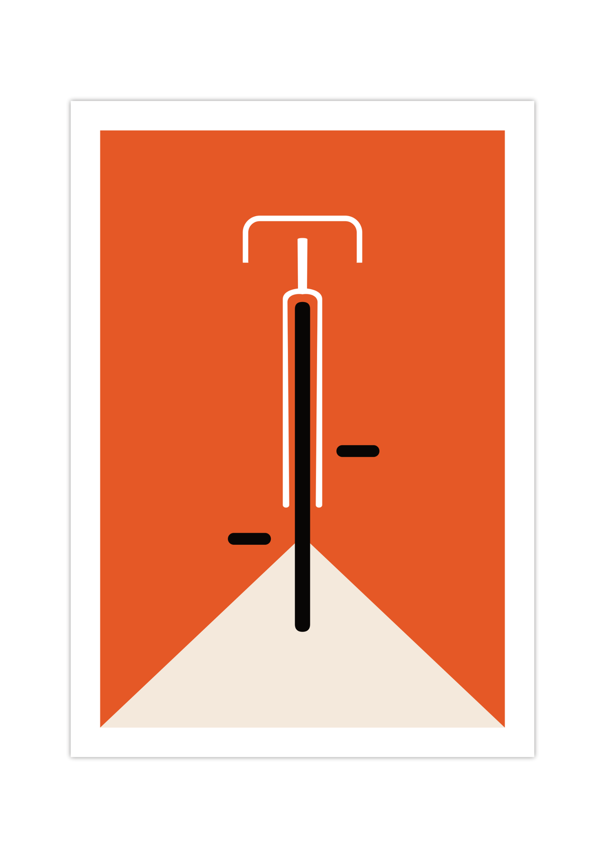 Bauhaus Poster – Mid Century Modern 🚴✨ Minimalistisches Fahrrad Poster im Bauhaus-Stil.