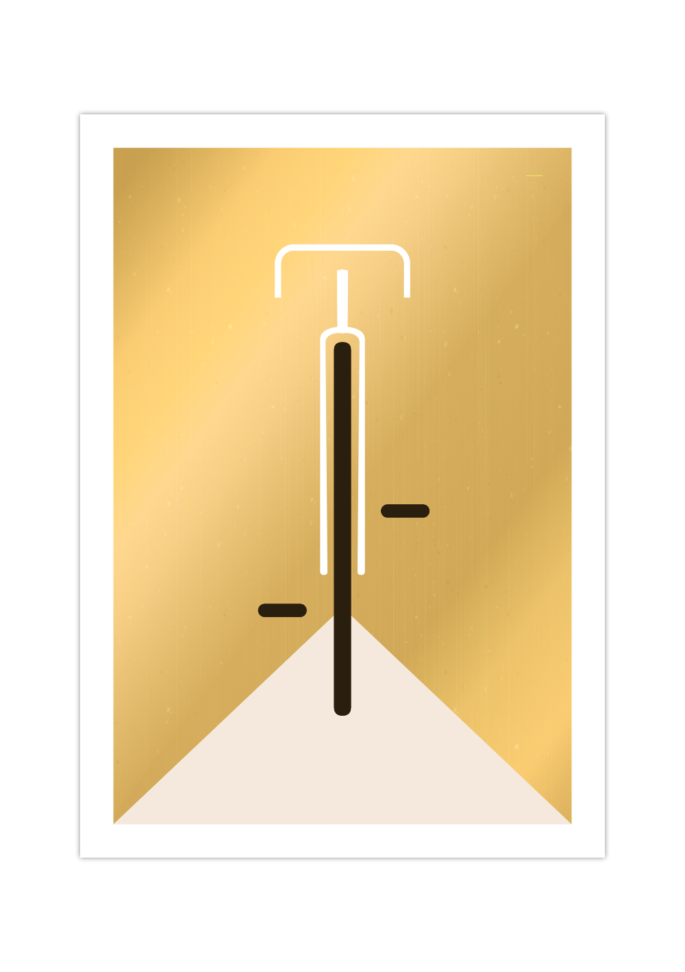 Bauhaus Poster – Mid Century Modern 🚴✨ Minimalistisches Fahrrad Poster im Bauhaus-Stil.