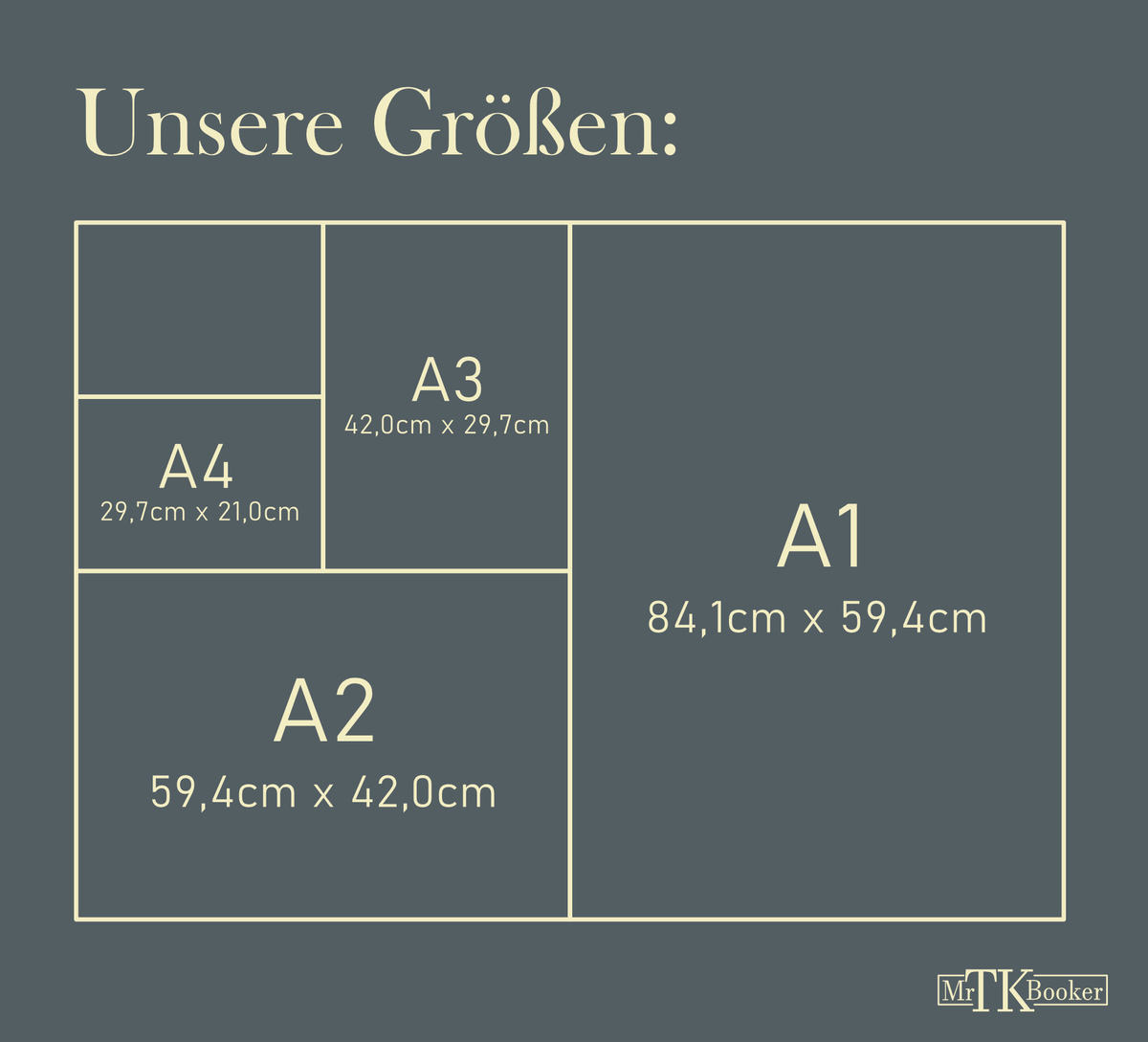 Geometrische Kunst | Poster Rechtecke grau